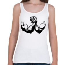 PRINTFASHION Szkander - Női atléta - Fehér női trikó