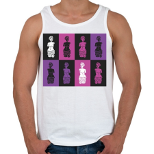 PRINTFASHION Szobrok - Színes - Férfi atléta - Fehér atléta, trikó