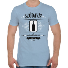 PRINTFASHION szodaviz-black-white - Férfi póló - Világoskék férfi póló