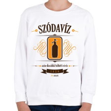 PRINTFASHION szodaviz-brown-orange - Gyerek pulóver - Fehér gyerek pulóver, kardigán