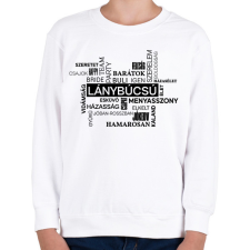 PRINTFASHION Szófelhős lánybúcsús póló - Gyerek pulóver - Fehér gyerek póló