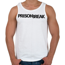 PRINTFASHION Szökés - Férfi atléta - Fehér atléta, trikó