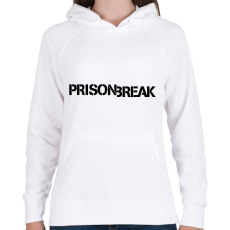 PRINTFASHION Szökés - Női kapucnis pulóver - Fehér