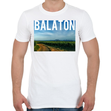 PRINTFASHION Szőlő, Bor, Balaton - Férfi póló - Fehér férfi póló