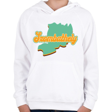 PRINTFASHION Szombathely - Gyerek kapucnis pulóver - Fehér