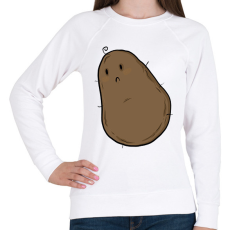 PRINTFASHION Szomorú krumpli - Női pulóver - Fehér