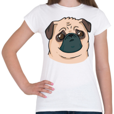 PRINTFASHION Szomorú mopsz - Női póló - Fehér