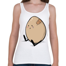 PRINTFASHION Szomorú tojás - Női atléta - Fehér