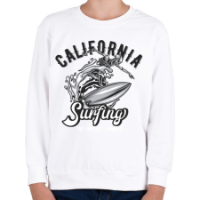PRINTFASHION Szörf 02 - California Surfing - Gyerek pulóver - Fehér gyerek pulóver, kardigán
