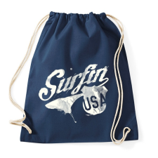 PRINTFASHION Szörf USA - Sportzsák, Tornazsák - Sötétkék tornazsák