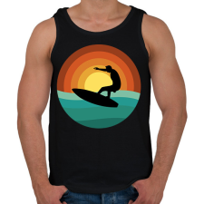 PRINTFASHION Szörfös - Férfi atléta - Fekete atléta, trikó