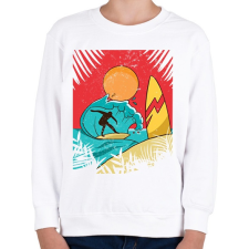 PRINTFASHION Szörfös - Gyerek pulóver - Fehér gyerek pulóver, kardigán