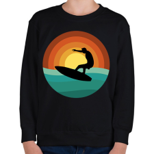 PRINTFASHION Szörfös - Gyerek pulóver - Fekete gyerek pulóver, kardigán