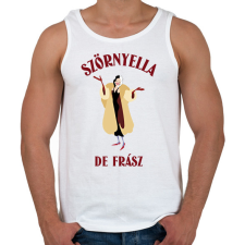 PRINTFASHION SZORNYELLA - Férfi atléta - Fehér atléta, trikó