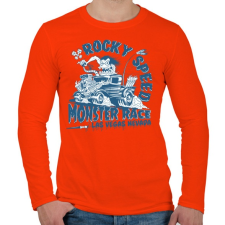PRINTFASHION Szörnyfutam - Férfi hosszú ujjú póló - Narancs férfi póló