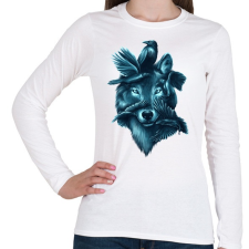 PRINTFASHION Szövetség - Női hosszú ujjú póló - Fehér női ruházati kiegészítő