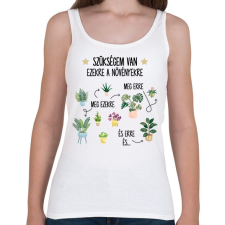 PRINTFASHION Szükségem van ezekre - Női atléta - Fehér női trikó