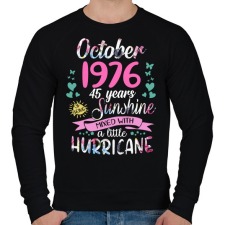 PRINTFASHION Születésnap 1976 Október - Napfény egy kis hurrikánnal! - Férfi pulóver - Fekete férfi pulóver, kardigán