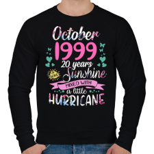 PRINTFASHION Születésnap 1999 Október - Napfény egy kis hurrikánnal! - Férfi pulóver - Fekete férfi pulóver, kardigán