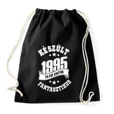 PRINTFASHION Születésnap (egyedi évszámmal kérhető) - Sportzsák, Tornazsák - Fekete tornazsák