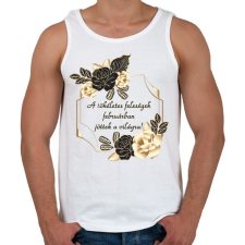 PRINTFASHION Születésnap feleség február PM PF - Férfi atléta - Fehér atléta, trikó