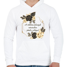 PRINTFASHION Születésnap feleség március PM PF - Férfi kapucnis pulóver - Fehér férfi pulóver, kardigán