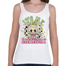 PRINTFASHION Születésnapi Labubu - Női atléta - Fehér