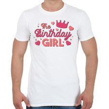 PRINTFASHION Születésnapos lány - The Birthday girl - Férfi póló - Fehér férfi póló