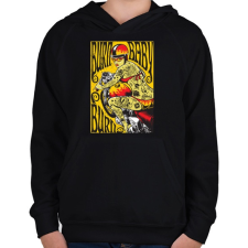 PRINTFASHION Született csajszi - Gyerek kapucnis pulóver - Fekete gyerek pulóver, kardigán