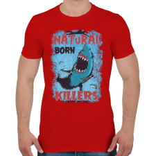 PRINTFASHION Született gyilkos - Férfi póló - Piros férfi póló