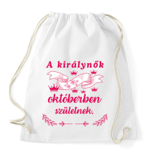 PRINTFASHION Szülinap királynők okt pink - Sportzsák, Tornazsák - Fehér tornazsák