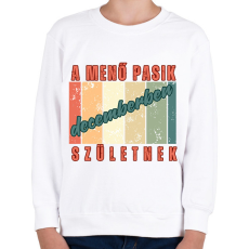PRINTFASHION Szülinap menő pasi dec - Gyerek pulóver - Fehér