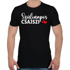 PRINTFASHION Szülinapos Csajszi - Férfi póló - Fekete férfi póló