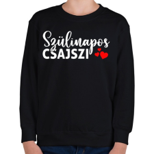 PRINTFASHION Szülinapos Csajszi - Gyerek pulóver - Fekete gyerek pulóver, kardigán