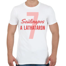 PRINTFASHION Szülinapos - Számmal - Férfi póló - Fehér férfi póló
