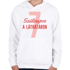 PRINTFASHION Szülinapos - Számmal - Gyerek kapucnis pulóver - Fehér gyerek pulóver, kardigán