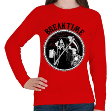 PRINTFASHION Szünet - Női pulóver - Piros női pulóver, kardigán