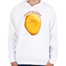 PRINTFASHION Szúnyog gyantában - Gyerek kapucnis pulóver - Fehér