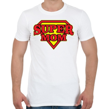 PRINTFASHION Szuper Anya - Férfi póló - Fehér férfi póló