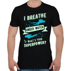 PRINTFASHION Szuper búvár - Férfi póló - Fekete