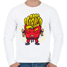 PRINTFASHION Szuper krumpli - Férfi pulóver - Fehér férfi pulóver, kardigán