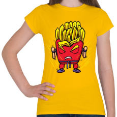 PRINTFASHION Szuper krumpli - Női póló - Sárga