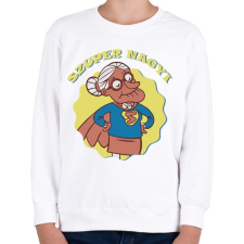 PRINTFASHION Szuper nagyi - Gyerek pulóver - Fehér gyerek pulóver, kardigán