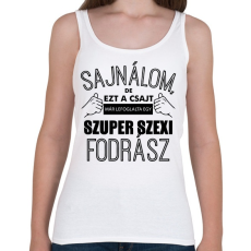 PRINTFASHION szuper szexi fodrász - Női atléta - Fehér
