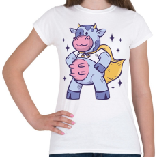 PRINTFASHION Szuper tehén - Női póló - Fehér