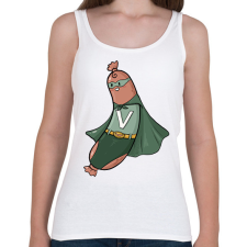 PRINTFASHION Szuper virsli - Női atléta - Fehér női trikó