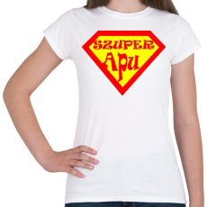 PRINTFASHION Szuperapu - Női póló - Fehér