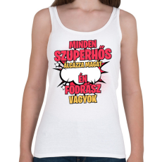 PRINTFASHION SZUPERHŐS FORDÁSZ - Női atléta - Fehér