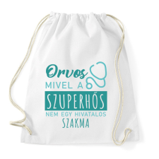 PRINTFASHION Szuperhős - Orvos - Sportzsák, Tornazsák - Fehér tornazsák