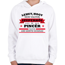 PRINTFASHION Szuperhős - Pincér - Gyerek kapucnis pulóver - Fehér gyerek pulóver, kardigán
